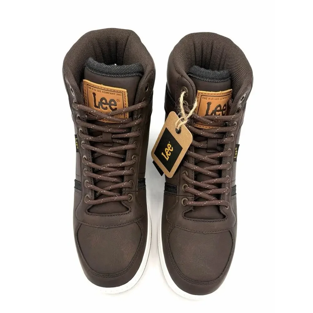 Lee Dayton High Top Sneaker Boots Brown Men’s US 7D M000012-0233